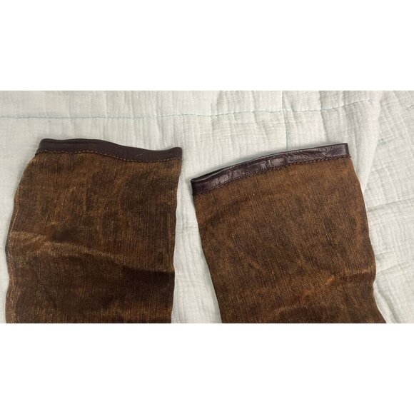 STUART WEITZMAN KNEE HIGH TALL PLATFORM WEDGE BOOTS 10.5 - Picture 2 of 8